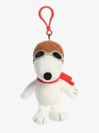 Peanuts Snoopy Flying Ace Plush Bag Clip