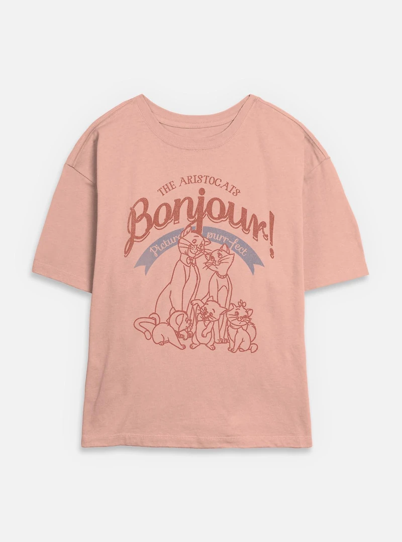 Disney The AristoCats Picture Purrfect Womens Skimmer T-Shirt