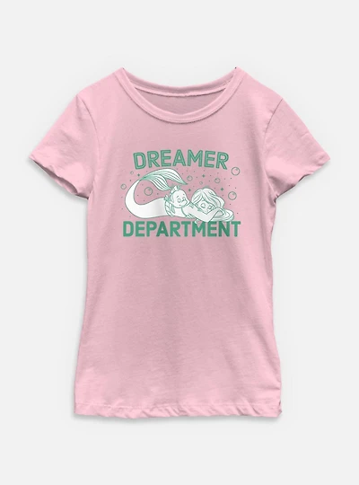 Disney Princesses Ariel Dreamer Department Youth Girls T-Shirt