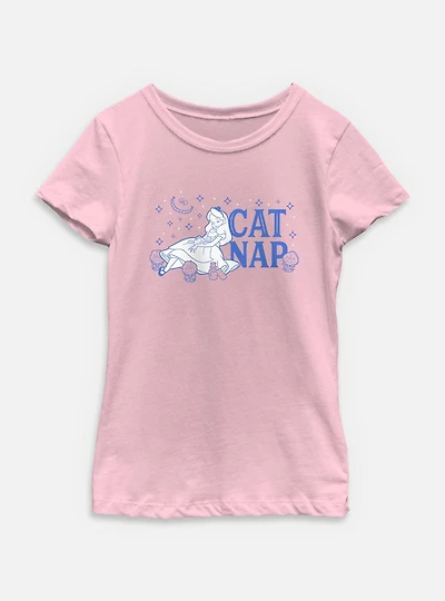 Disney Alice Wonderland Cat Nap Youth Girls T-Shirt