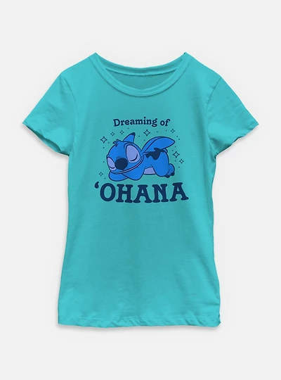 Disney Lilo & Stitch Dreaming Of Ohana Youth Girls T-Shirt