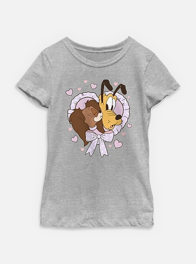 Disney Mickey Mouse Puppy Love Youth Girls T-Shirt