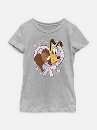 Disney Mickey Mouse Puppy Love Youth Girls T-Shirt
