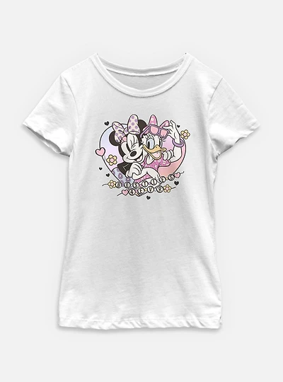Disney Minnie Mouse & Daisy Bestie Bracelets Youth Girls T-Shirt