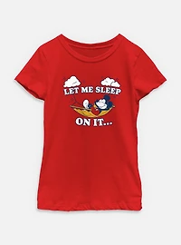 Disney Mickey Mouse Let Me Sleep On It Youth Girls T-Shirt
