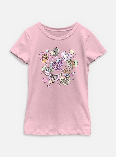 Disney Channel Cat Hearts Youth Girls T-Shirt