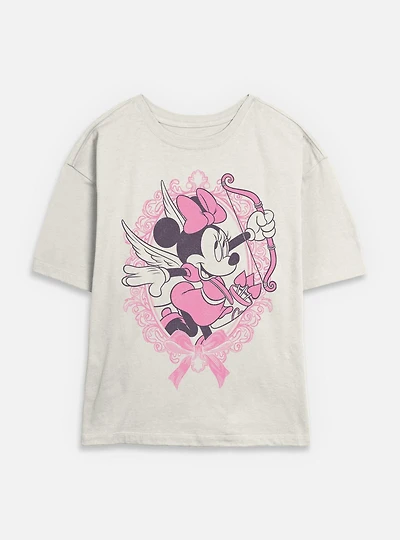 Disney Minnie Mouse Fancy Cupid Womens Skimmer T-Shirt
