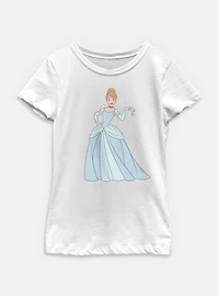 Disney Princesses Big Cinderella Youth Girls T-Shirt