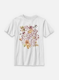 Disney Princesses Floral Youth T-Shirt