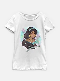 Disney Princesses Watercolor Jasmine Youth Girls T-Shirt