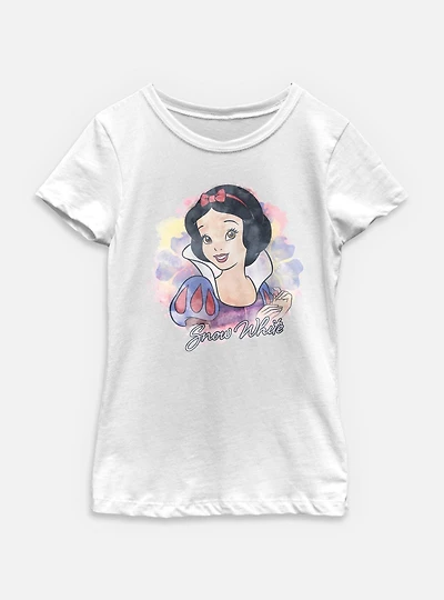 Disney Princesses Watercolor Snow White Youth Girls T-Shirt