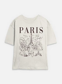 Disney The AristoCats Paris Destination Womens Skimmer T-Shirt