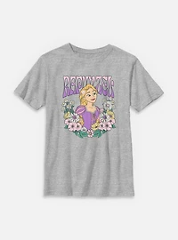 Disney Princesses Rapunzel Floral Wreath Youth T-Shirt