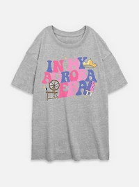 Disney Princesses My Aurora Era Womens Oversized T-Shirt