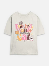 Disney The AristoCats Everybody Wants To Be A Cat Womens Skimmer T-Shirt