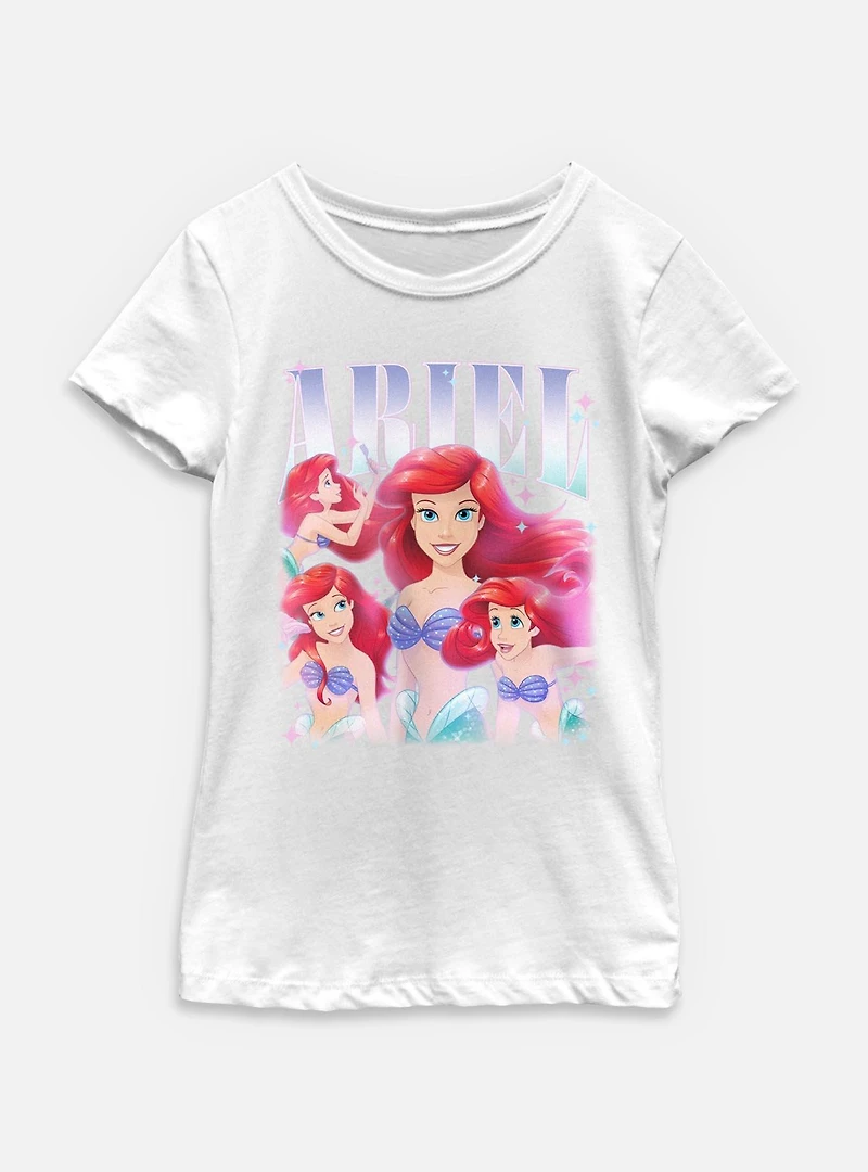 Disney Princesses Retro Ariel Youth Girls T-Shirt