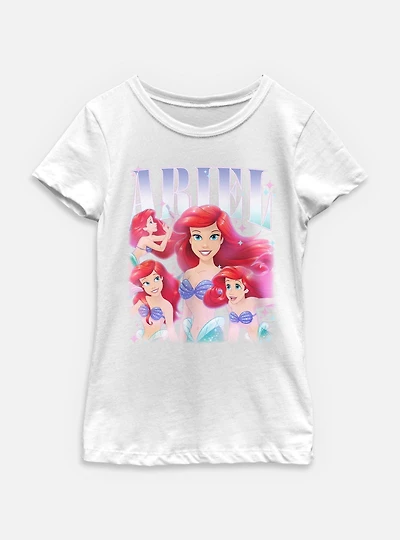 Disney Princesses Retro Ariel Youth Girls T-Shirt