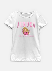 Disney Princesses Aurora Collegiate Youth Girls T-Shirt