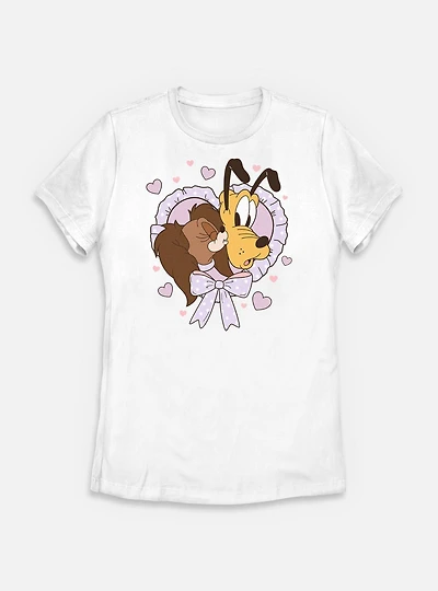 Disney Mickey Mouse Puppy Love Womens T-Shirt