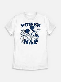 Disney Mickey Mouse Power Nap Womens T-Shirt