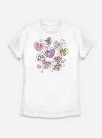 Disney Channel Cat Hearts Womens T-Shirt