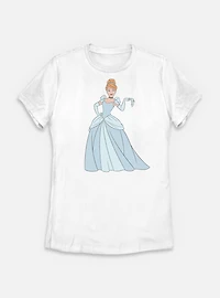 Disney Princesses Big Cinderella Womens T-Shirt