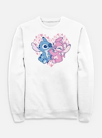 Disney Lilo & Stitch With Angel Heart Sweatshirt