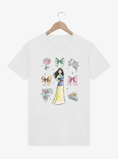 Disney Princesses Mulan Bow Icons T-Shirt