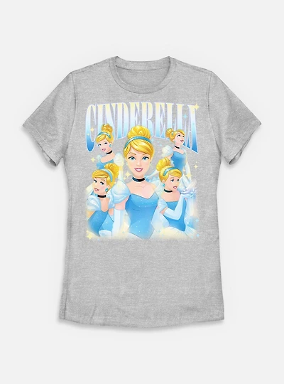 Disney Princesses Retro Cinderella Womens T-Shirt