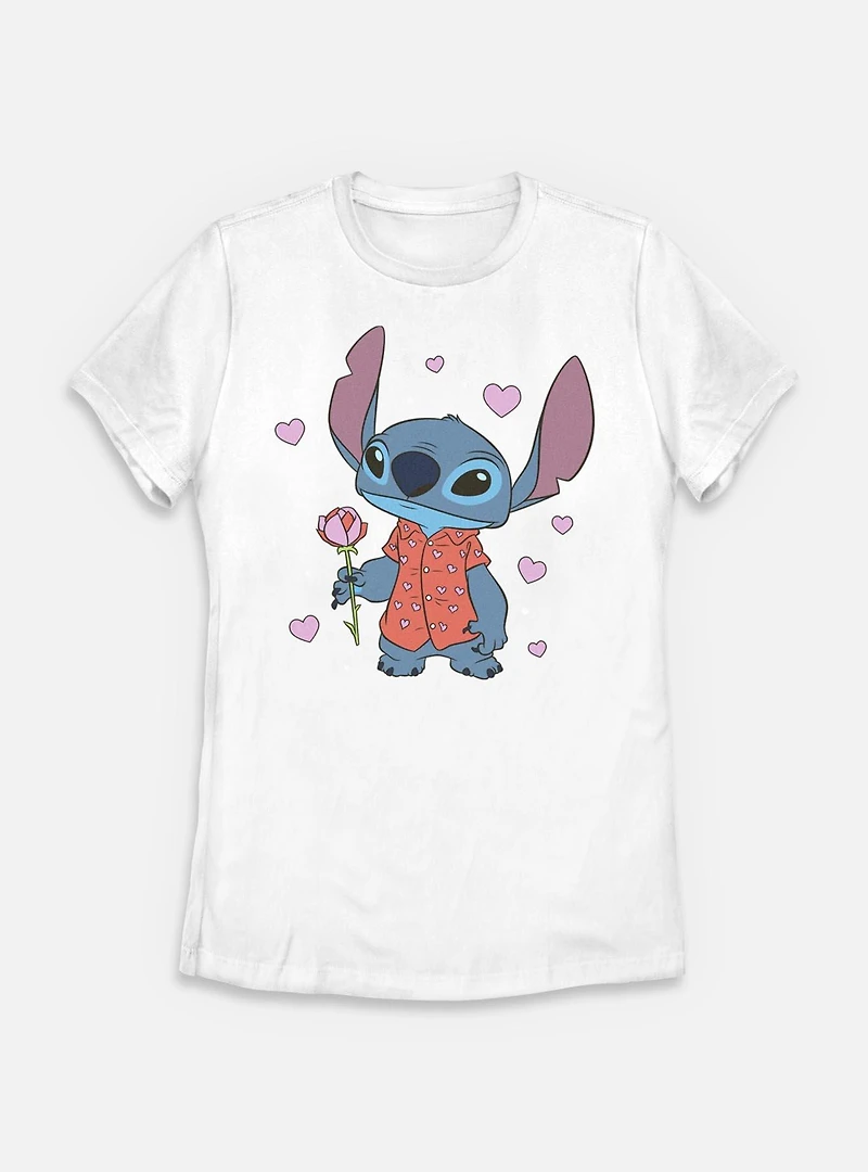 Disney Lilo & Stitch Be My Valentine Womens T-Shirt