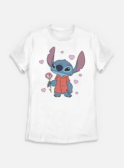 Disney Lilo & Stitch Be My Valentine Womens T-Shirt
