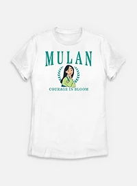 Disney Princesses Mulan Collegiate Womens T-Shirt