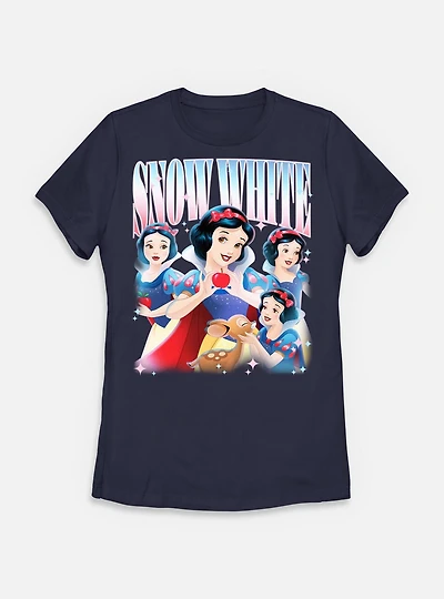 Disney Princesses Retro Snow White Womens T-Shirt