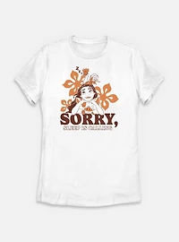 Disney Princesses Moana Sorry Sleep Is Calling Womens T-Shirt