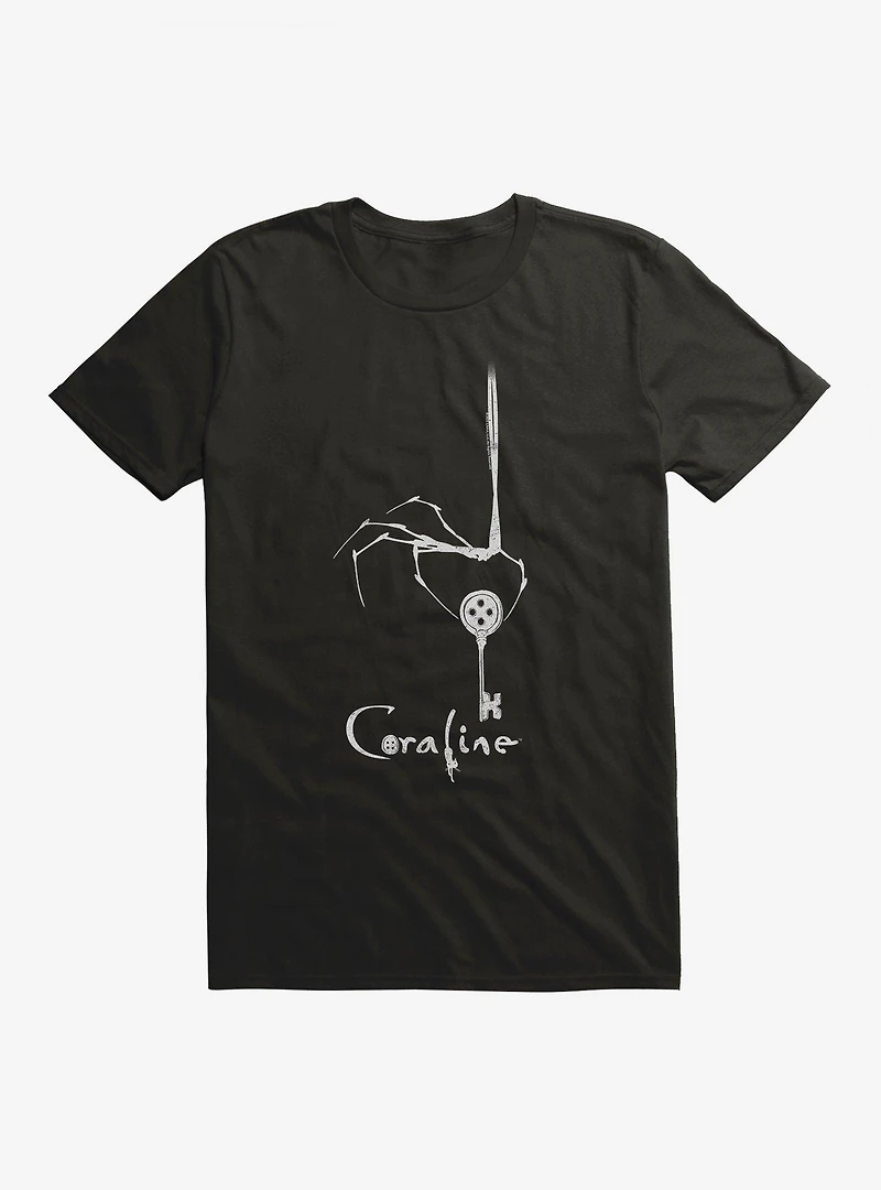 Coraline Button Skeleton Key T-Shirt