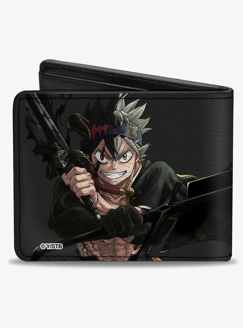 Black Clover Black Asta Anti Magic Pose Bifold Wallet