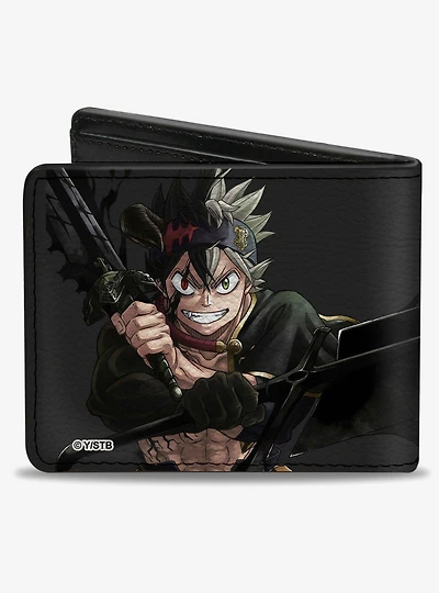Black Clover Black Asta Anti Magic Pose Bifold Wallet