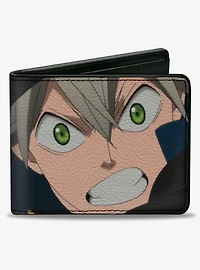 Black Clover Asta Training Pose Close-Up Bifold Wallet