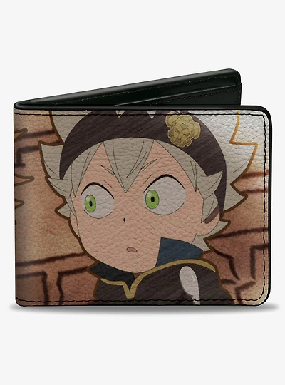 Black Clover Chibi Leopold and Asta Pose Bifold Wallet