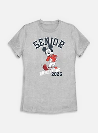 Disney Mickey Mouse Senior Class Of 2025 Womens T-Shirt