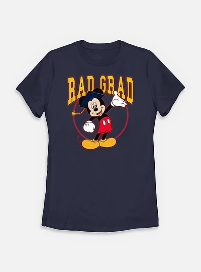 Disney Mickey Mouse Rad Grad Womens T-Shirt