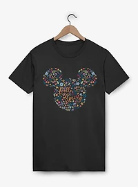 Disney Mickey Mouse Floral Ears T-Shirt