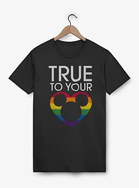 Disney Mickey Mouse True To Your Heart Rainbow T-Shirt
