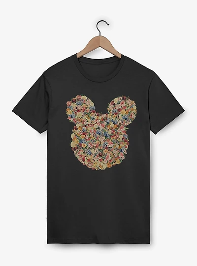 Disney Mickey Mouse Floral Head T-Shirt