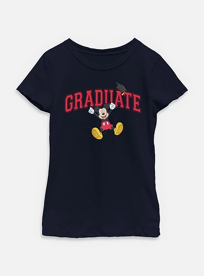 Disney Mickey Mouse Graduate Youth Girls T-Shirt