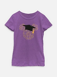 Disney Mickey Mouse Graduated Fireworks Youth Girls T-Shirt