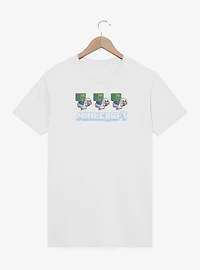 A Minecraft Movie Chicken Jockey Pixel Logo  T-Shirt