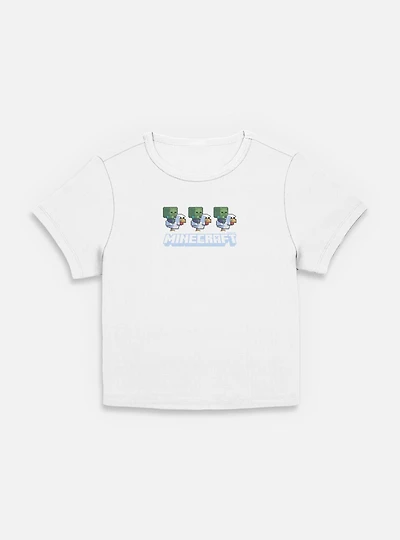 A Minecraft Movie Chicken Jockey Pixel Logo  Women Baby T-Shirt