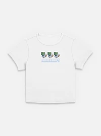 A Minecraft Movie Chicken Jockey Pixel Logo  Women Baby T-Shirt