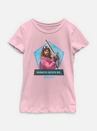 A Minecraft Movie Garrett Winners Never Die Youth Girls T-Shirt